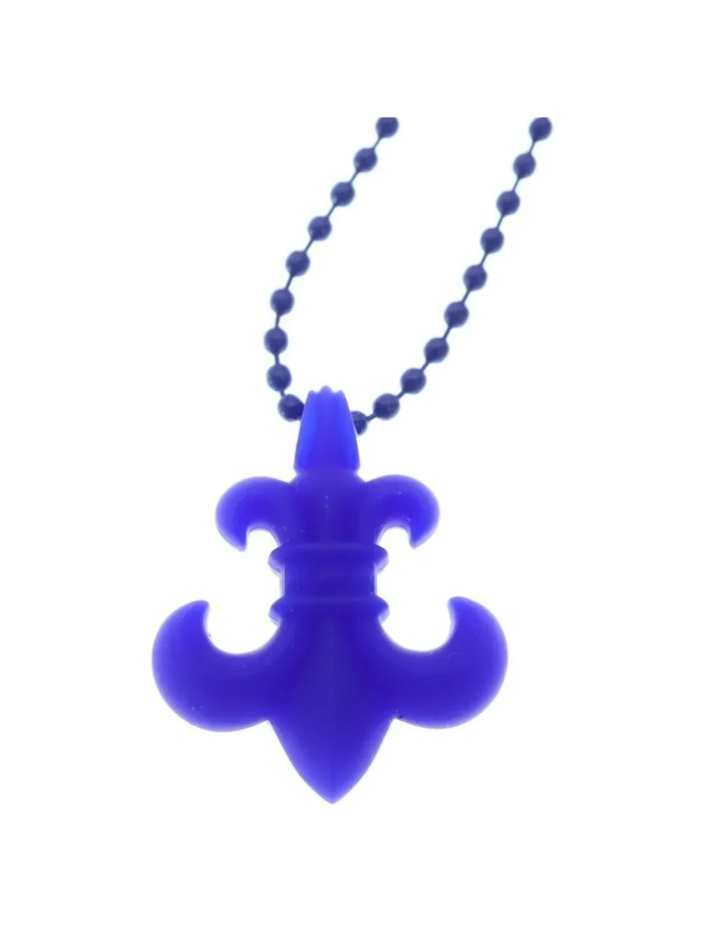 Chrome Hearts Rubber BS Fluer BS Flare Necklace Silicone Blue